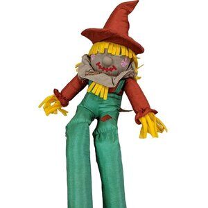 vintage SCARECROW Soft Plush Autumn Fall 24"H by International Silver Co. nylon